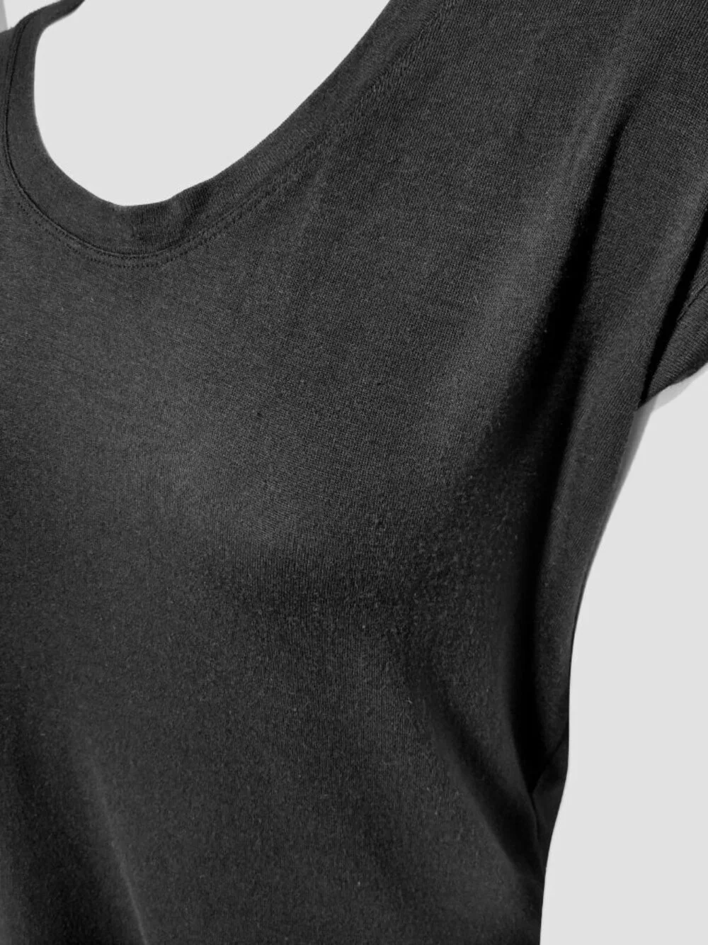 Athleta Dolman Oversized Top XXS Modal Black T-Shirt Muscle Tee Relaxed Fit